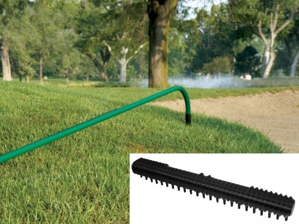 Tour pro bunker rake 51 cm with Curved handle - Green - Sports Nets