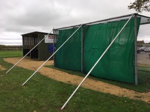 golf cage support bars
