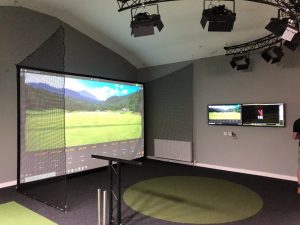 Golf Simulator Screen provided by Sports Nets UK