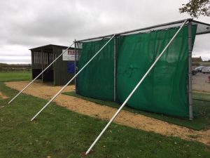 golf cage support bars